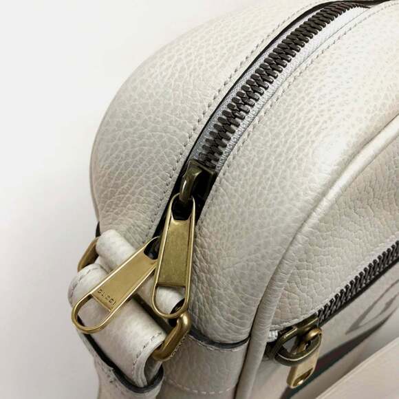 GUCCI White Messenger Shoulder Bag - Picture 6 of 13